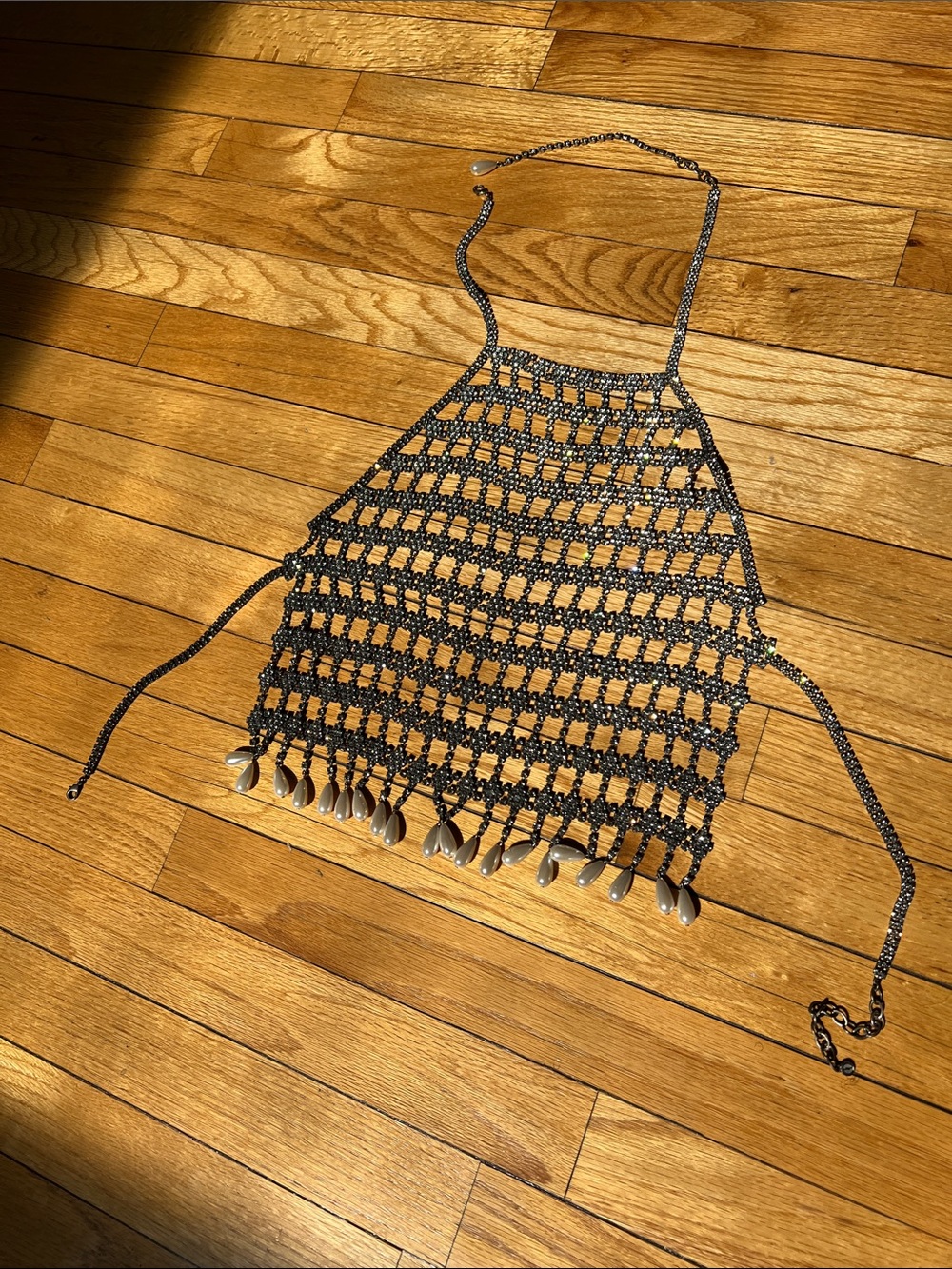 DYLAN LEX/SWAROVSKI CRYSTAL- Logan bejeweled halter top